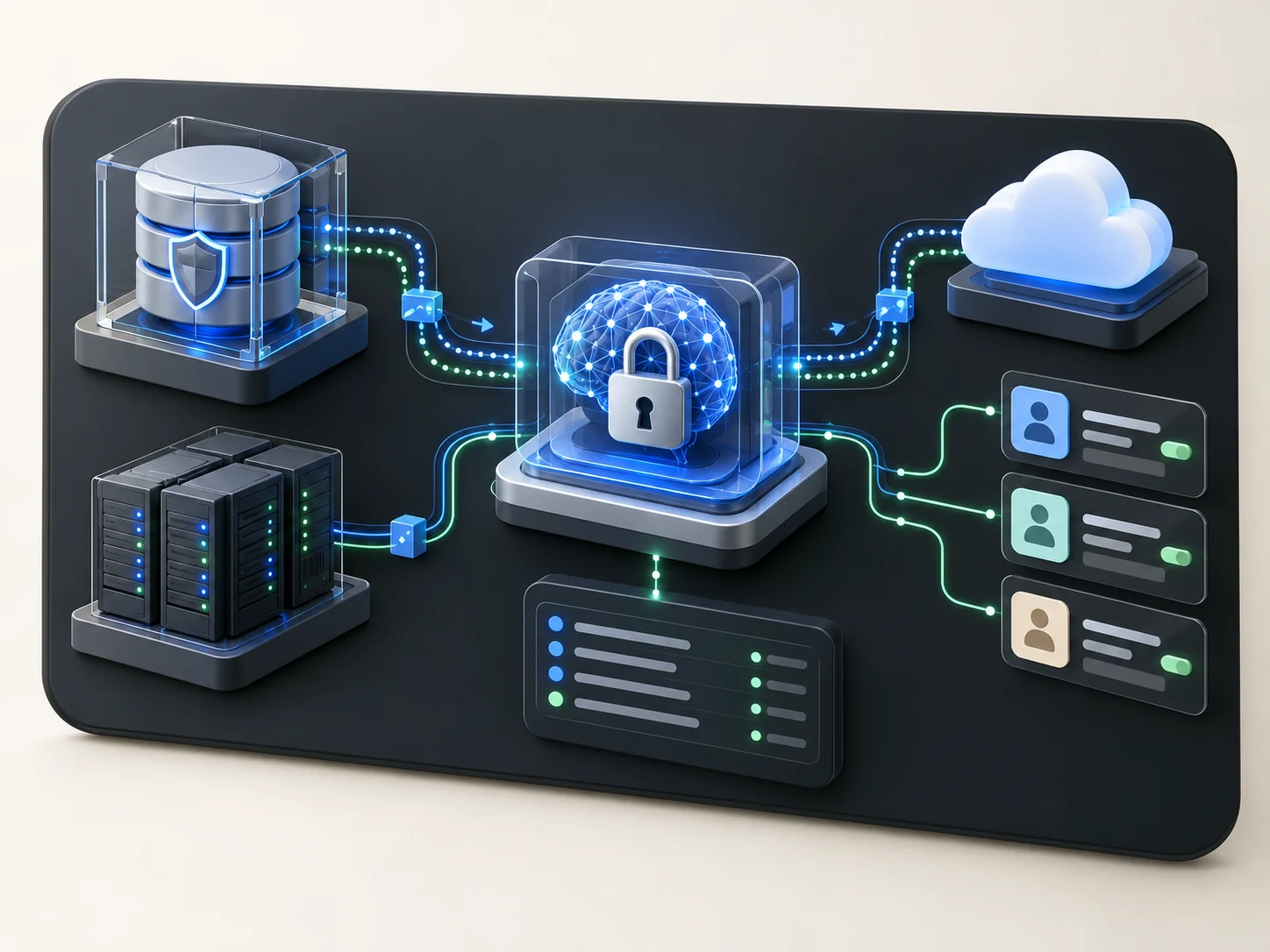 Arsitektur AI privat dan aman