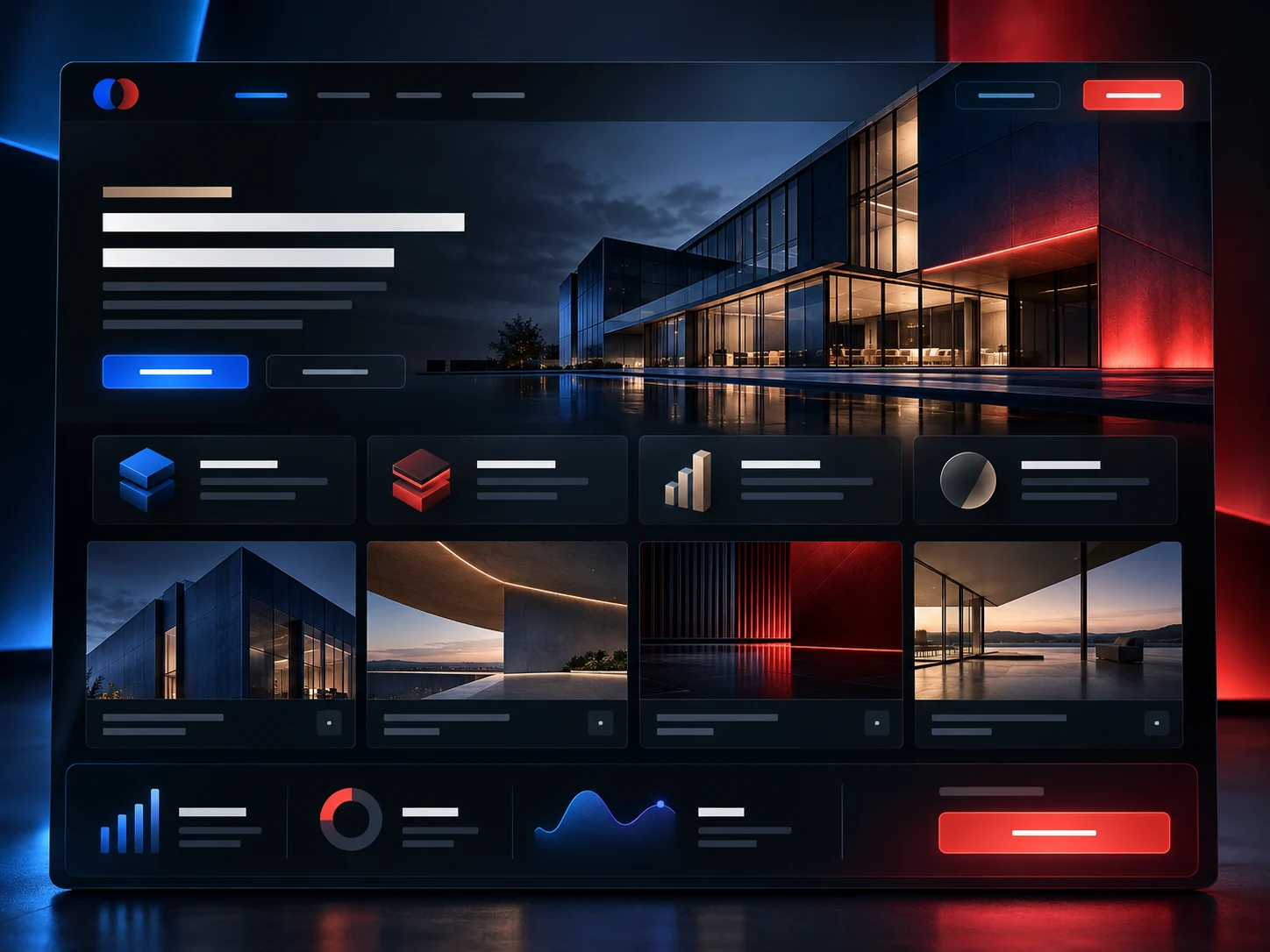 Tampilan dashboard website company profile MIVIM PROFILE