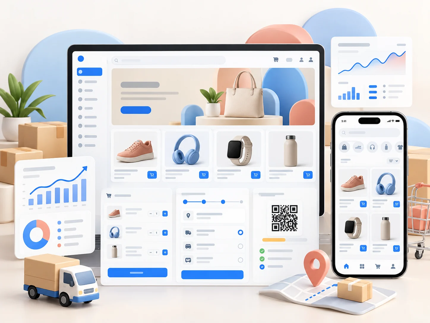 Dashboard Website Toko Online E-Commerce MIVIM COMMERCE