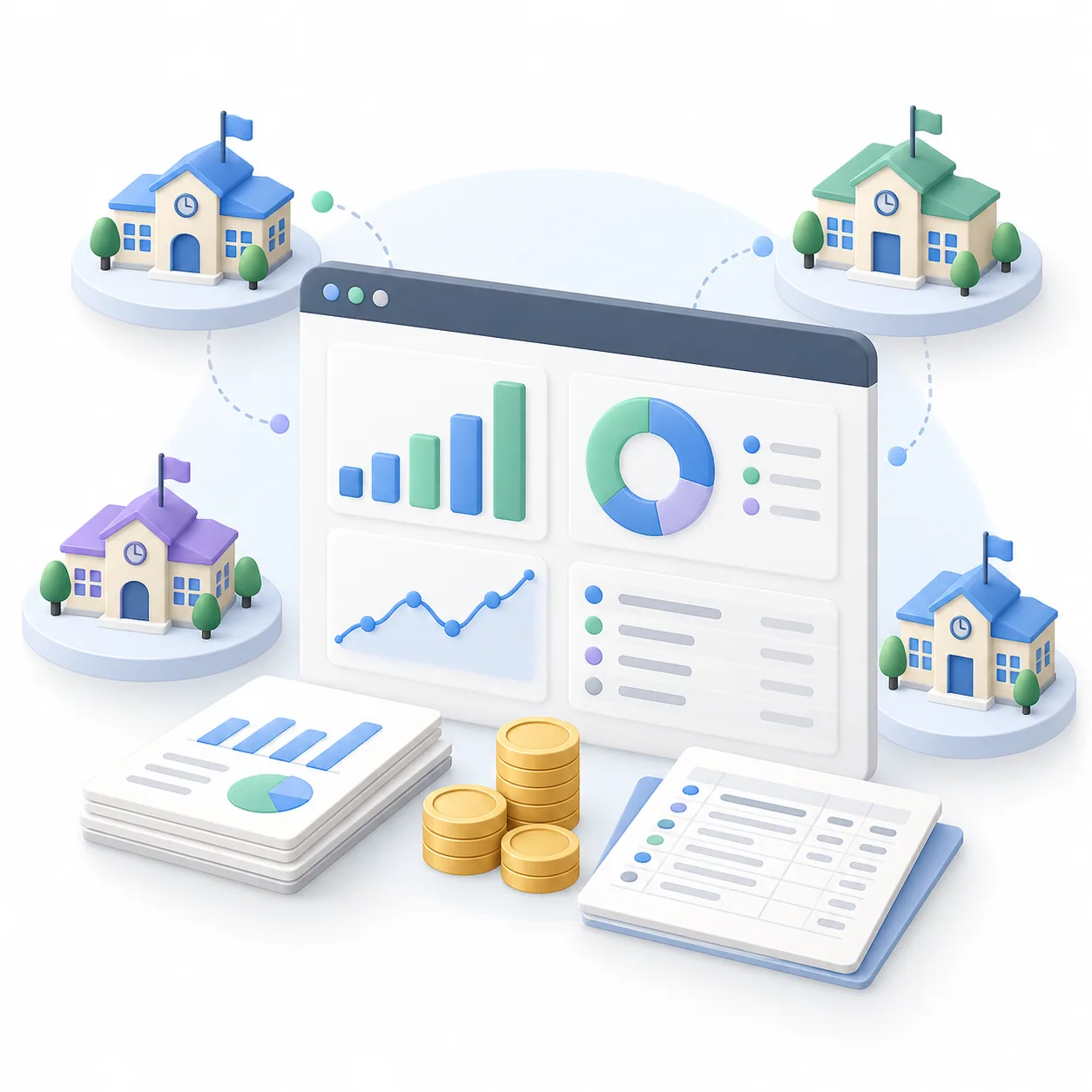 Ilustrasi dashboard terpusat