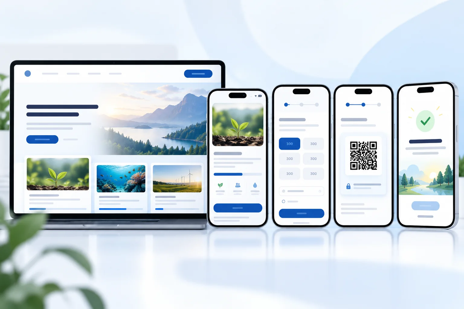 Tampilan donasi online 3 klik mobile