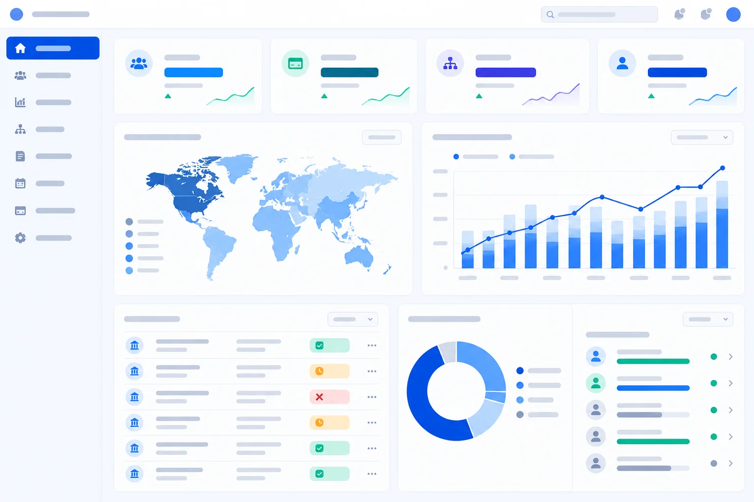 Dashboard manajemen keanggotaan dan kas organisasi